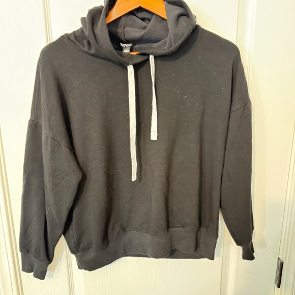 2 of BUFFALO David Bitton Women's Black & Dark Green Hoodies Sweater Sz. Large - Picture 2 of 12